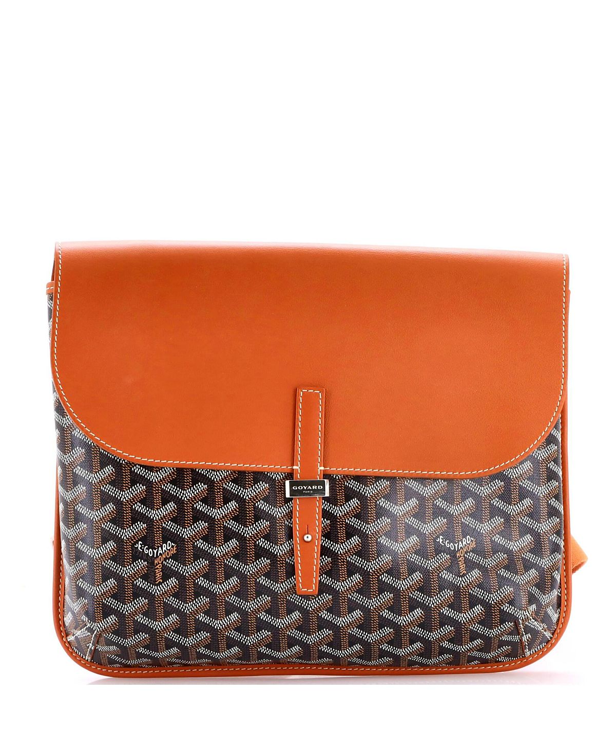 Pre-Owned Goyard Coursier Messenger Bag Coated Canvas and Leather