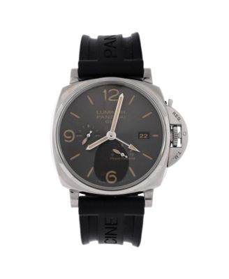  Luminor 3 Days GMT Power Reserve Automatic Watch in Stainless Steel and Rubber 44mm