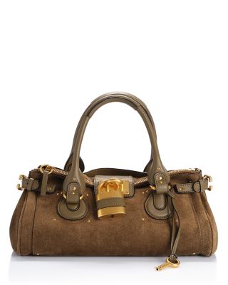 Paddington Shoulder Bag in Suede Calfskin