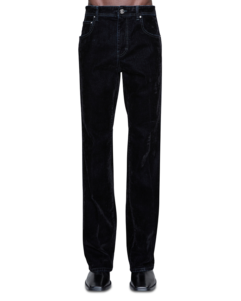 amiri Vintage Fit Flock Jeans in Black