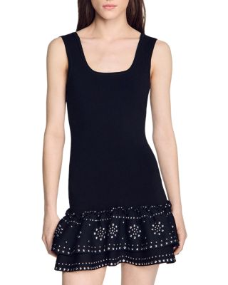 Dalya Studded Knit Mini Dress  