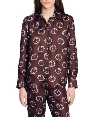 Salinara Silk Contrast Trim Shirt