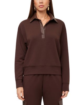 Rachel Contrast Collar Long Sleeve Top