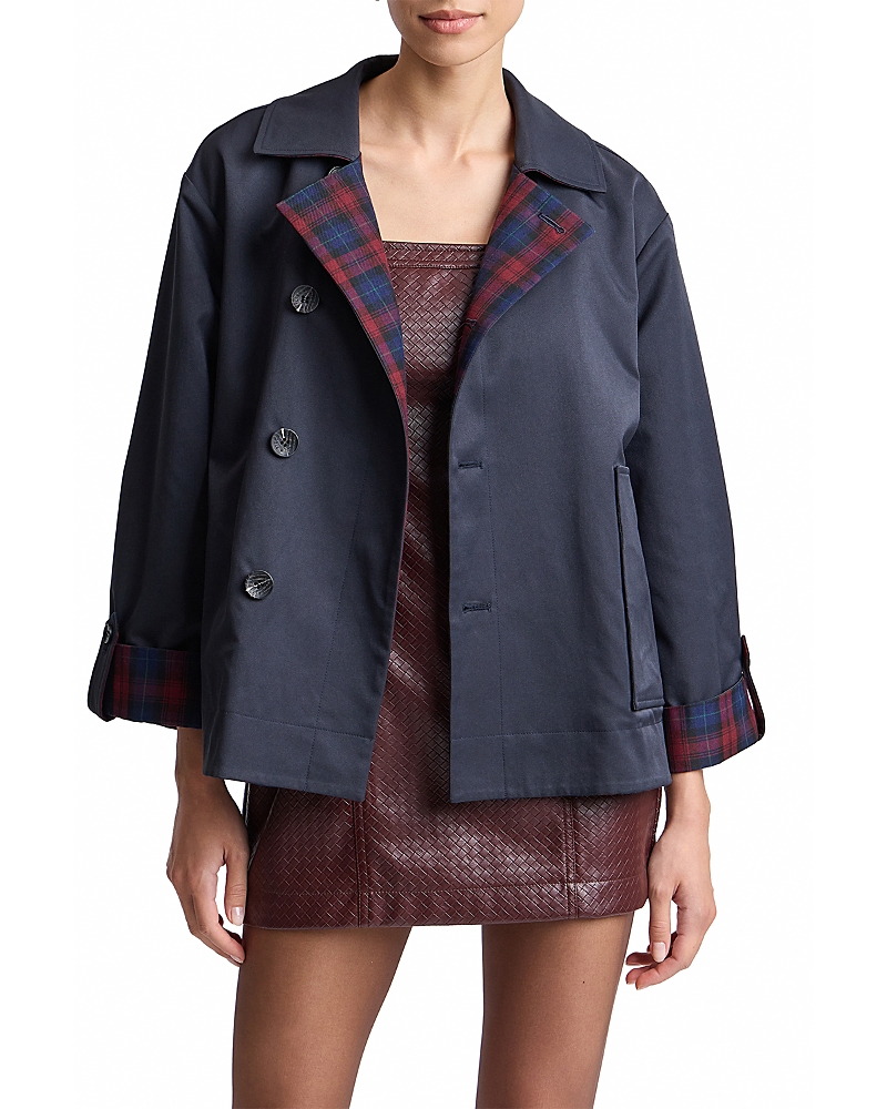 Avec Les Filles Reversible Scarf Barn Jacket