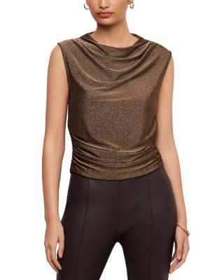 Paige Sleeveless Shirred Top