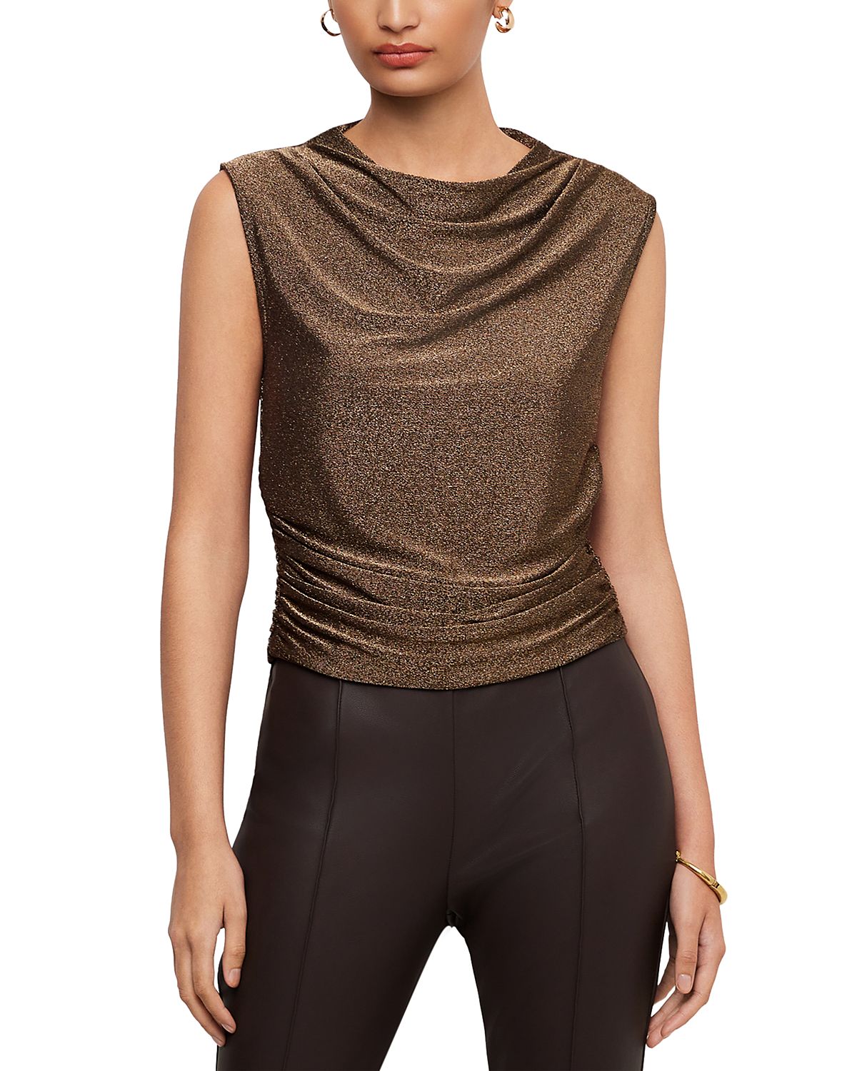 Fifteen Twenty Paige Sleeveless Shirred Top
