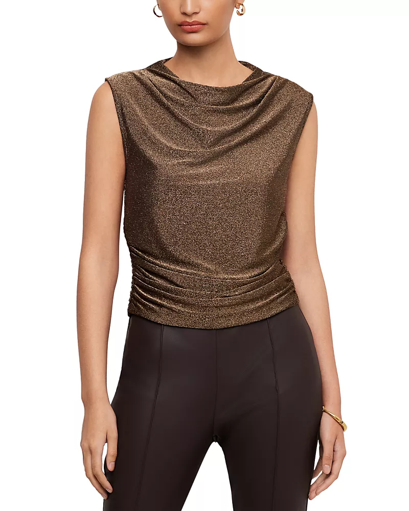 Fifteen Twenty Paige Sleeveless Shirred Top