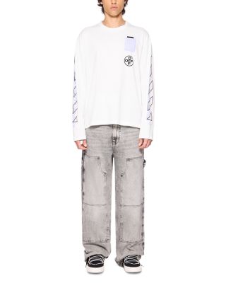 Cotton Active Logo Graphic Crewneck Shirt