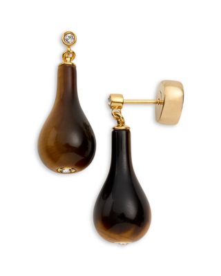 Toteme Tiger's Eye Drop Earrings