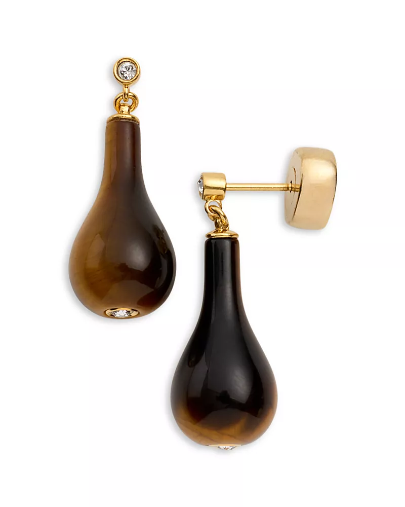 Toteme Tiger's Eye Drop Earrings