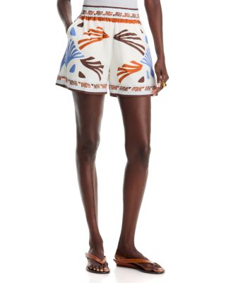 Summer Print Cotton Shorts