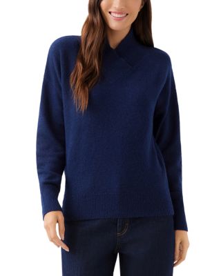 Shawl Collar Drop Sleeve Sweater