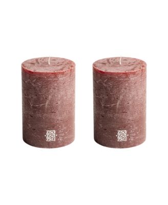 Zsa Zsa Zsu Deurne Pillar Candle Set of 2, 0.38 oz.