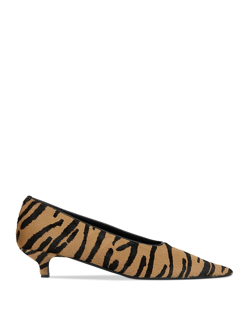 Totême Women's Calf Hair Kitten Heel Pumps In Multi