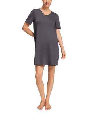 Cotton Silk V Neck Nightgown