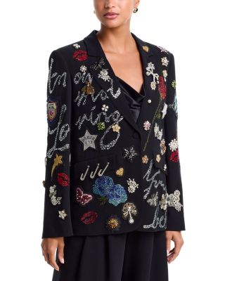 Kael Sequined Embroidered Blazer