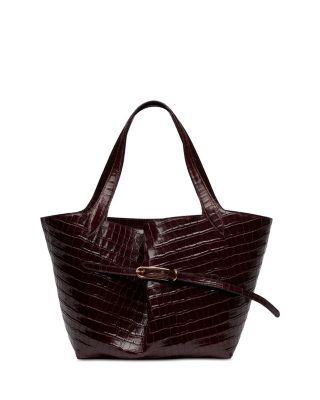 Medium Belted Leather Tote