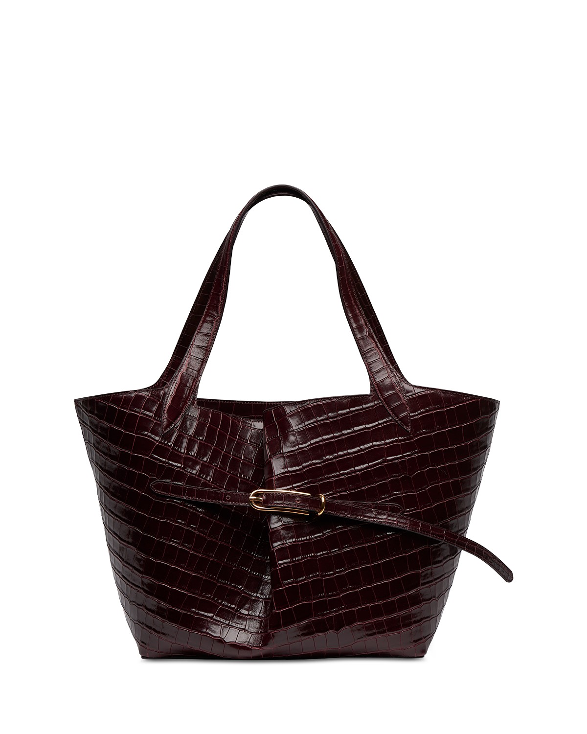 Medium Belted Leather Tote