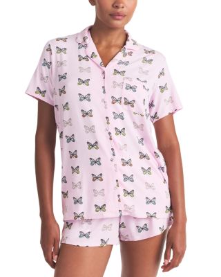 Skims Sleep Short Sleeve Button Up Pajama Set