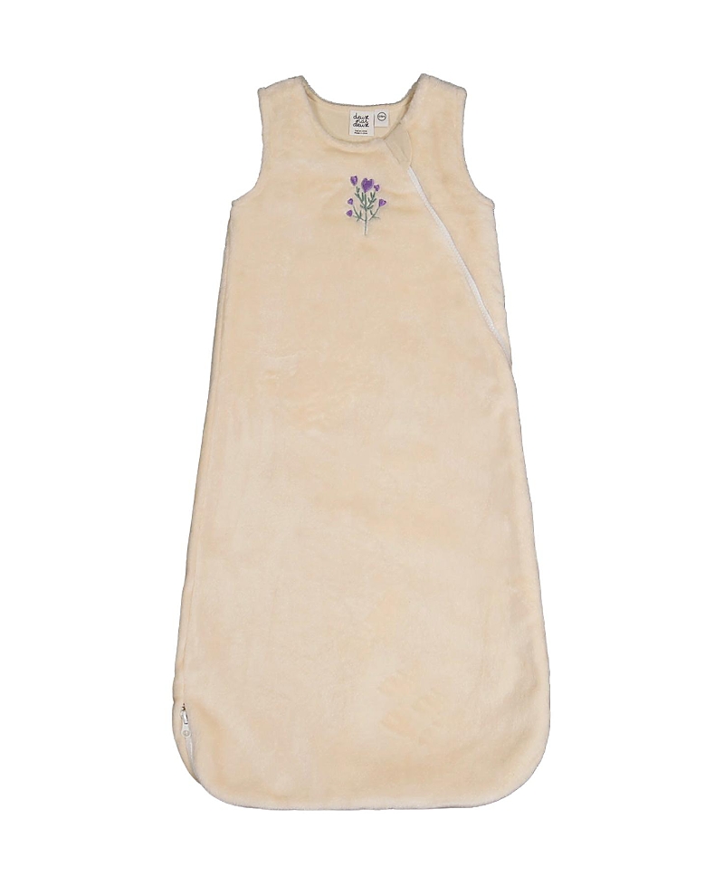 Deux par Deux Girls' Plush Embroidered Zipper Sleep Sack - Baby