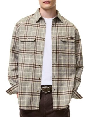  Check Wool Flannel Overshirt