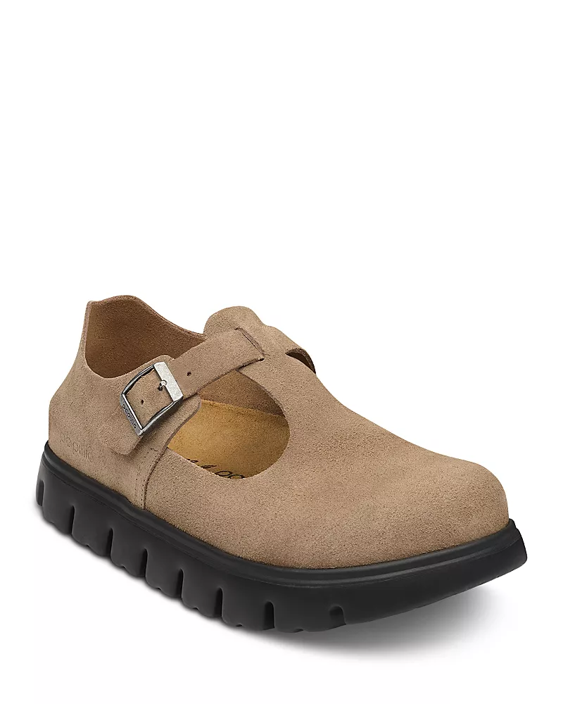 Birkenstock Women's Paris Chunky Suede Mary Jane Flats