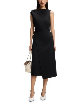 Boss Emiaky Cotton Belted Dress