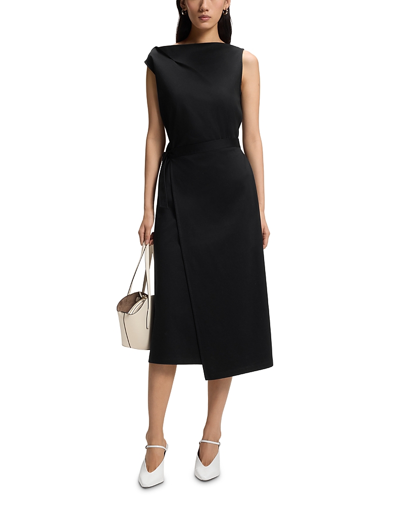Boss Emiaky Cotton Belted Dress