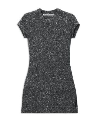 Embellished Tweed Mini Dress