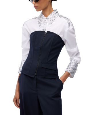 Cannubi Zip Front Corset Top