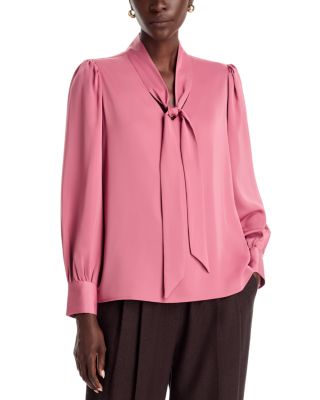 Bow Neck Tie Blouse