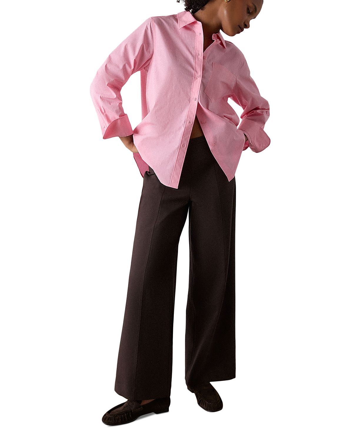 Whistles Ponte Wide Leg Trousers