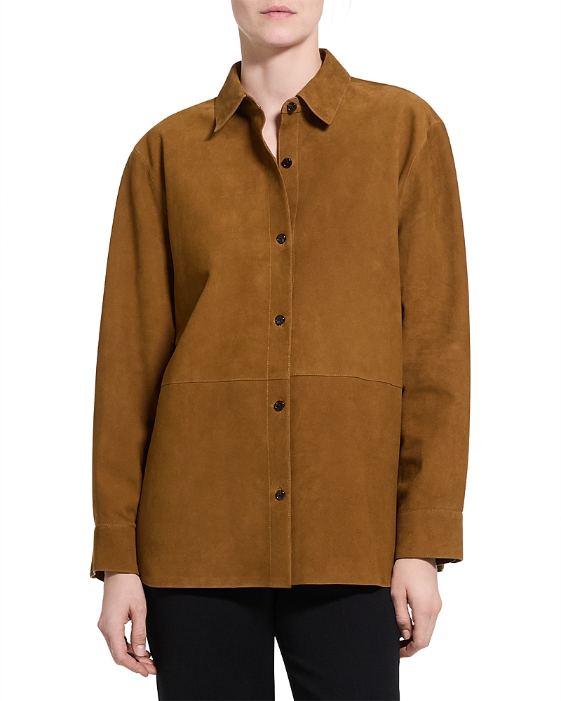 Theory Suede Shirt Jacket