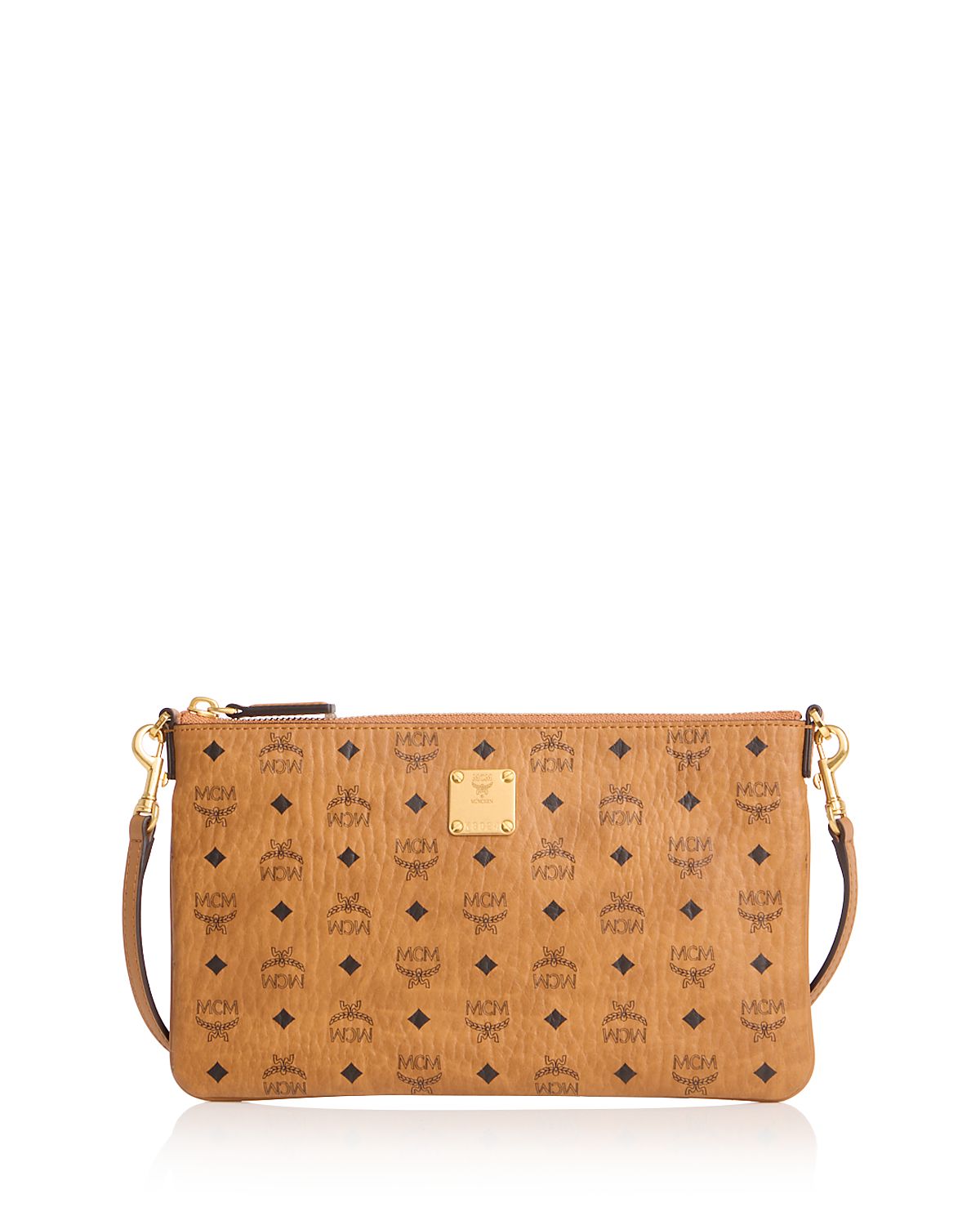Mcm Aren Visetos Small Crossbody Pouch Bag