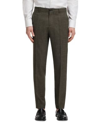 C-Genius Wool & Linen Melange Slim Fit Suit Pants