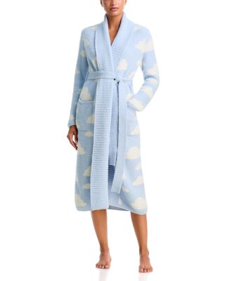 Jacquard Full Length Tie Waist Robe