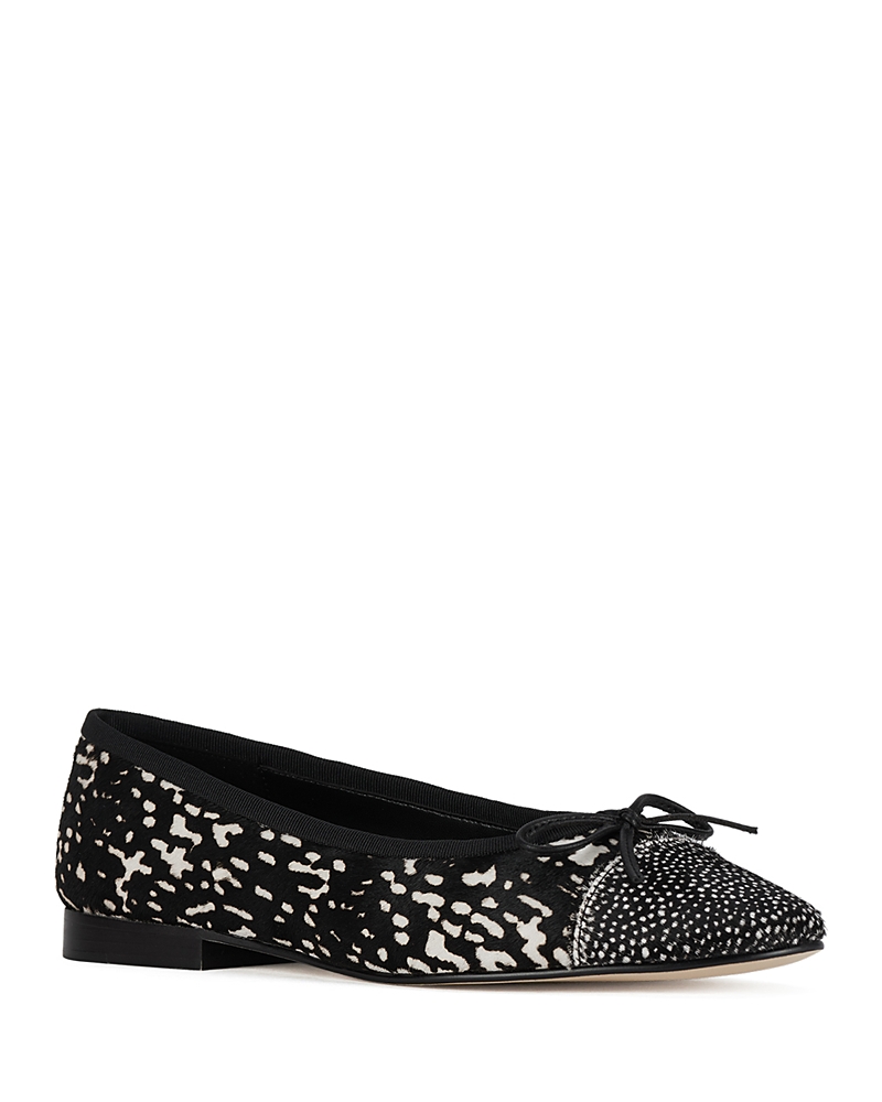 Jeffrey Campbell Women's Arabesq-f Calf Hair Bow Ballet Flats