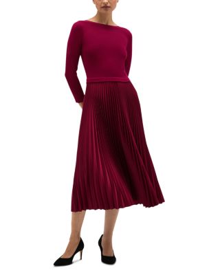 Lucinda Mixed Media Midi Dress