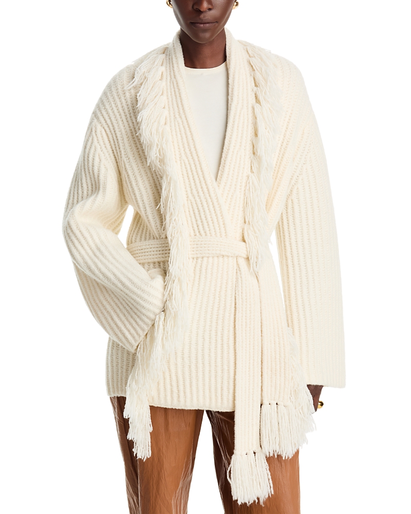 By Malene Birger Candela Fringe Wrap Cardigan