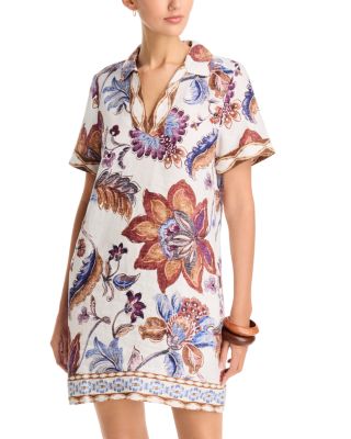 Mesa Shores Floral Linen Shift Dress
