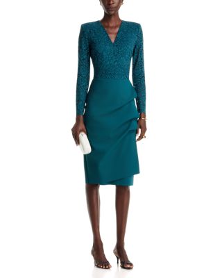 Maode Lace Bodice V Neck Dress - thumbnail 7