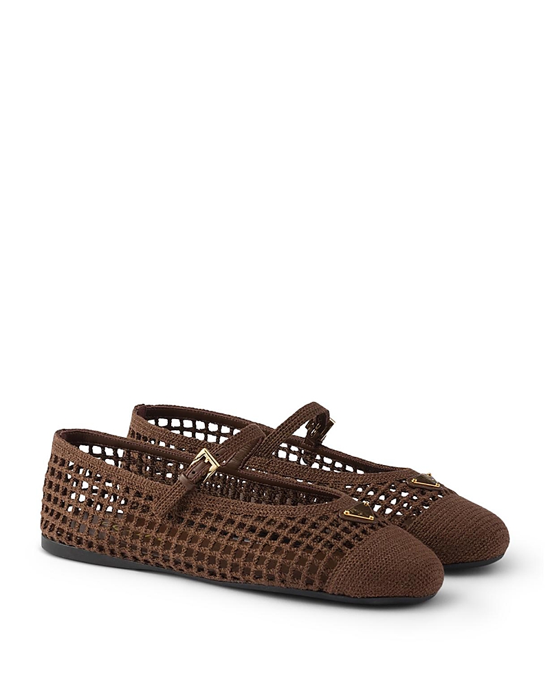 Prada Women's Crochet Ballerinas