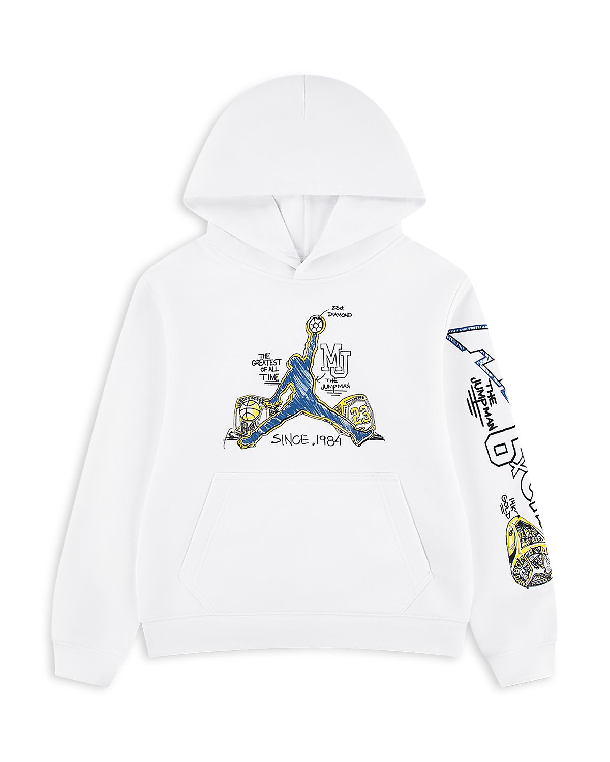 Jordan Boys' Detail Bling Ring Pullover Hoodie - Big Kid