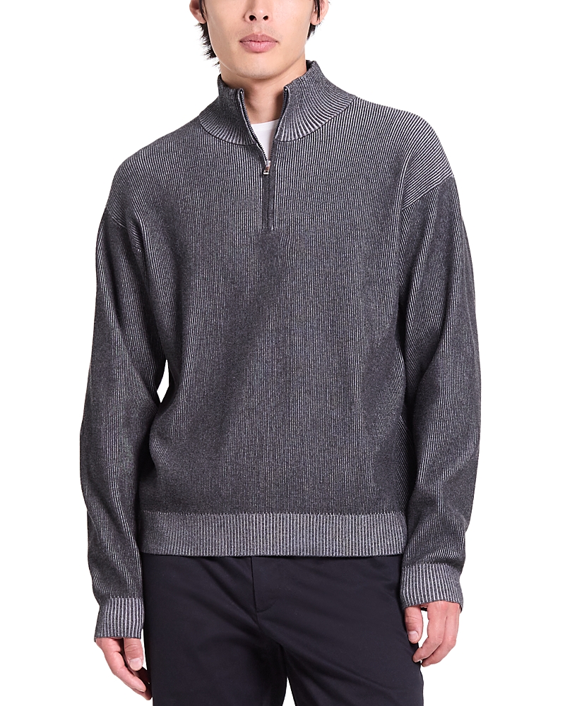 Theory Mock Neck Quarter Zip Sweater