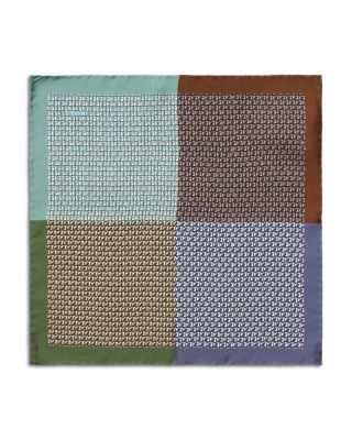 Geometric Four Side Twill Pocket Square