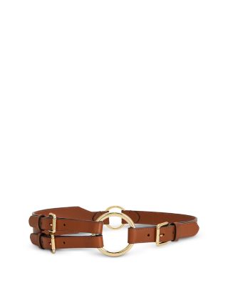 Leather Tri Strap O Ring Belt