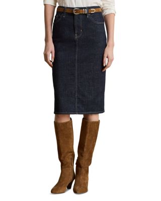 Denim Pencil Skirt