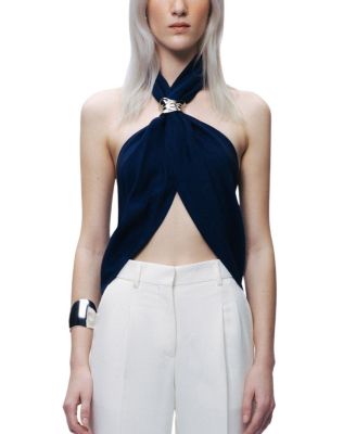 Twist Halter Neck Bustier