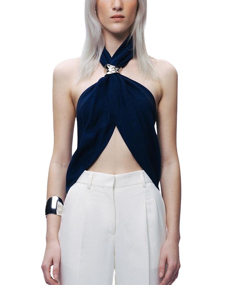 Nocturne Twist Halter Neck Bustier