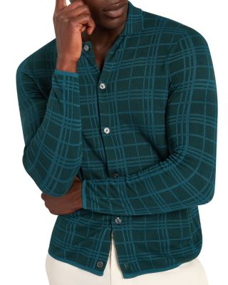 Mcline Soft Check Long Sleeve Sweater Polo